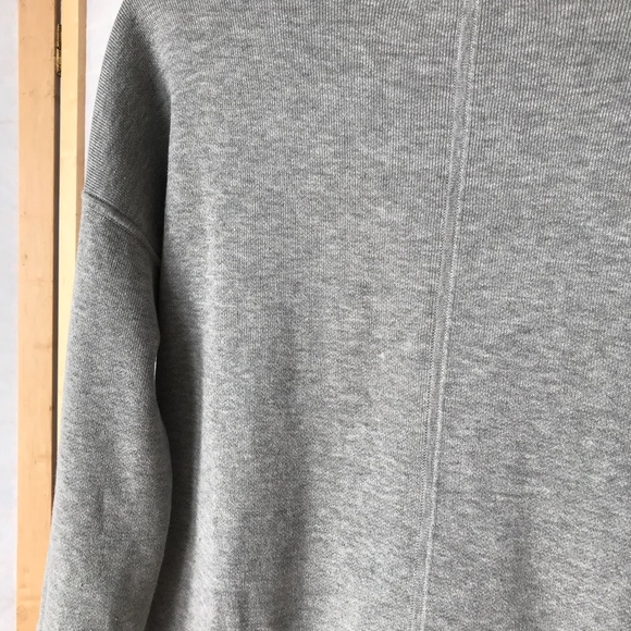 Sz S Everlane grey cotton funnel neck sweater - Picture 7 of 8